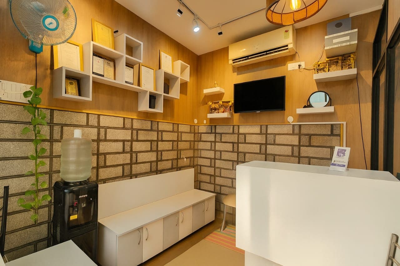 Clinic facade and reception at northside clinic