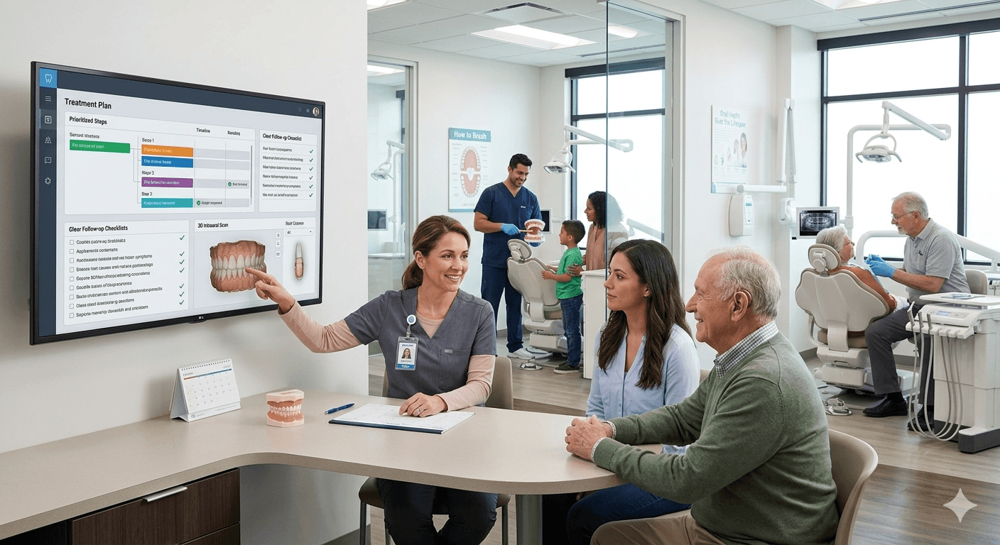 Dental care illustration